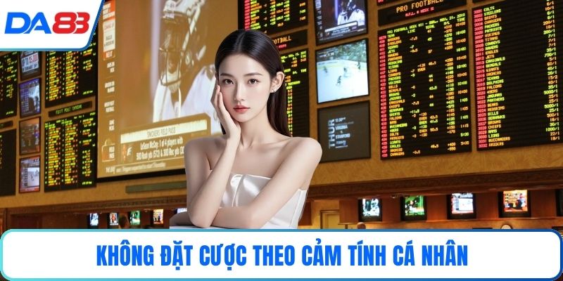 Không đặt cược theo cảm tính cá nhân